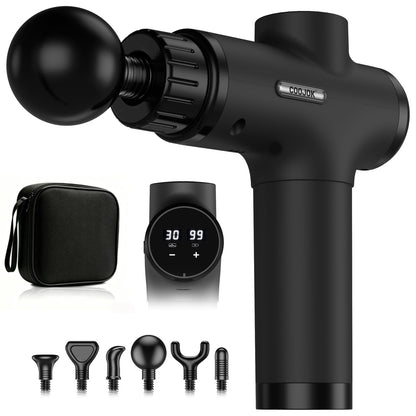 Massage Gun, Deep Tissue Percussion Massager 30 Speeds for Pain Relief