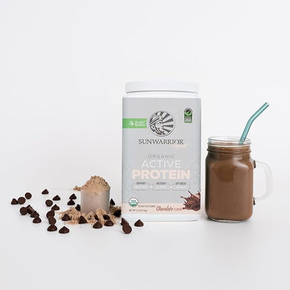 Sunwarrior Organic Plant Based Protein Powder | Vegan Organic Protein Powder with BCAA Amino Acids