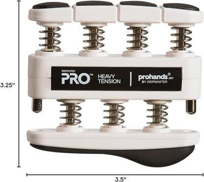 PRO Hand Exerciser, Finger Exerciser (Hand Grip Strengthener), Spring-Loaded, Finger-Piston System