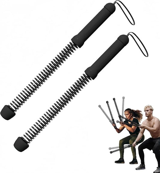 Ropeless Battle Rope Battle Ropes for Home Gym - 2PCS workout ropes with Non-Slip Handles, Durable