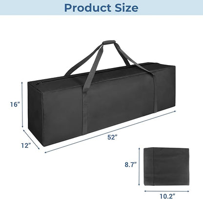 COOLBEBE 52" Sports Duffle Bag - 160L Extra Large Travel Duffel Luggage Bag with Upgrade 2-way