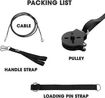 Yes4All Tricep Press Down Cable Machine Attachment Set, LAT Pulldown Attachment, Cable Machine