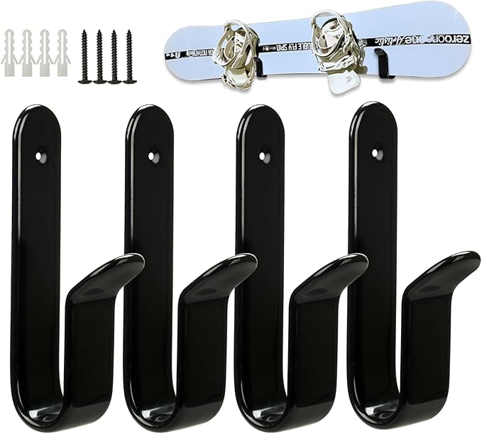 Snowboard Wall Mount Clips, Horizontal Skateboard Wall Mount，Snowboard Display Stand for Room