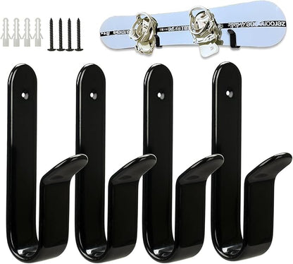 Snowboard Wall Mount Clips, Horizontal Skateboard Wall Mount，Snowboard Display Stand for Room