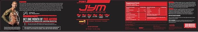 Post JYM Active Matrix Amino Recovery Powder | Pure Creatine HCL, BCAA?™s, Glutamine, Carnitine