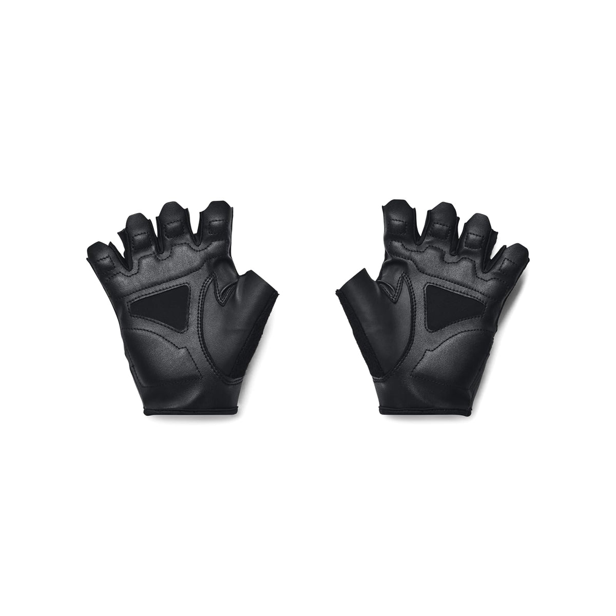 Under Armour Men's Training Half Finger Gloves , (001) Black / Black / Pitch Gray, Large