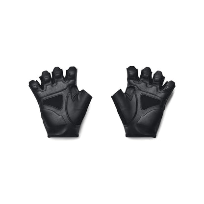 Under Armour Men's Training Half Finger Gloves , (001) Black / Black / Pitch Gray, Large