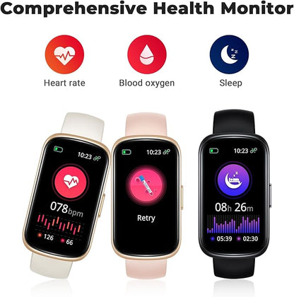 Fitness Tracker Smart Watch, 1.47" Full Touch Health Tracker with 24/7 Heart Rate & Blood Oxygen