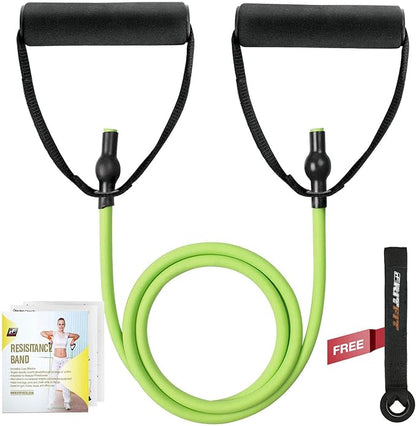 RitFit Single Resistance Exercise Band with Comfortable Handles - Ideal for Physical Therapy