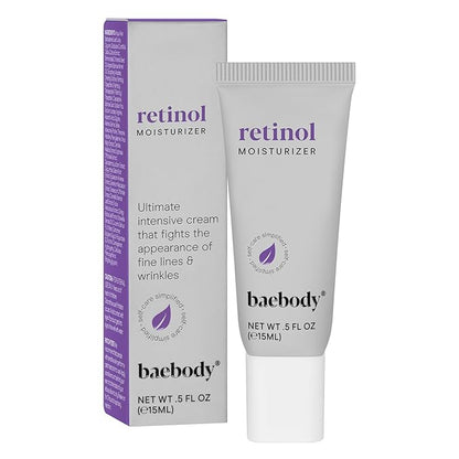 Baebody Made in USA Retinol Cream for Face - Anti Aging Face Cream for Fine Lines and Wrinkles