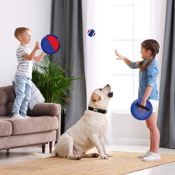 EVERICH Upgraded Toss and Catch Ball Game Set - Indoor and Outdoor Games for Kids 3-12, Beach Sand