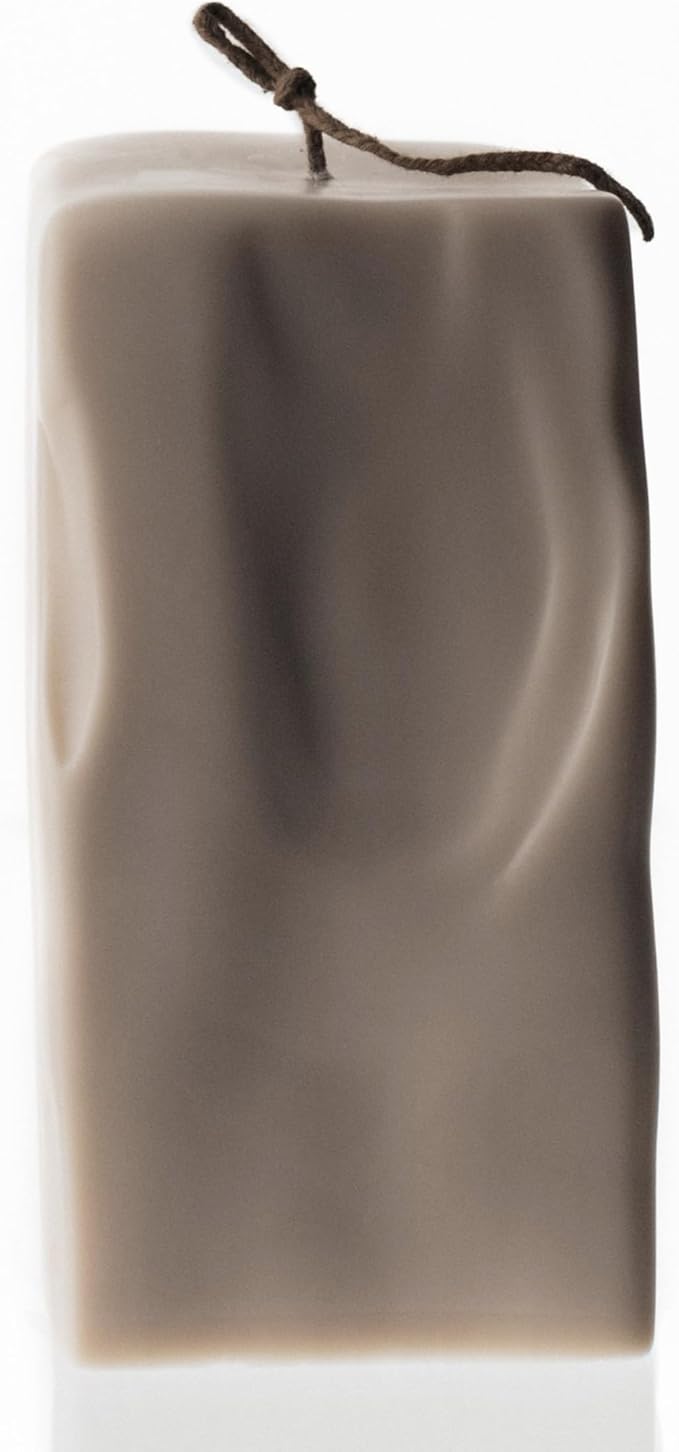 LAWA Raw Block Candle - Beautiful Handmade Pillar Scented Soy Wax Elegant Aesthetic Candle