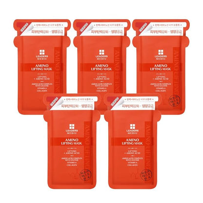 Amino Firming & Lifting Facial Sheet Mask | Amino Acid Complex, Vitamin A, Collagen | Reduces Fine