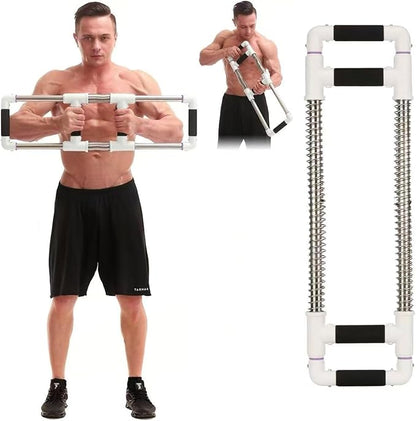 Push Down Bar Machine - Chest Expander at Home Workout Equipment, Arm Exerciser - Portable Spring