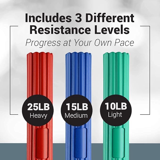 Logest Twist Hand Exerciser Bars for Physical Therapy - Relieves Tendonitis Pain & Improve Grip