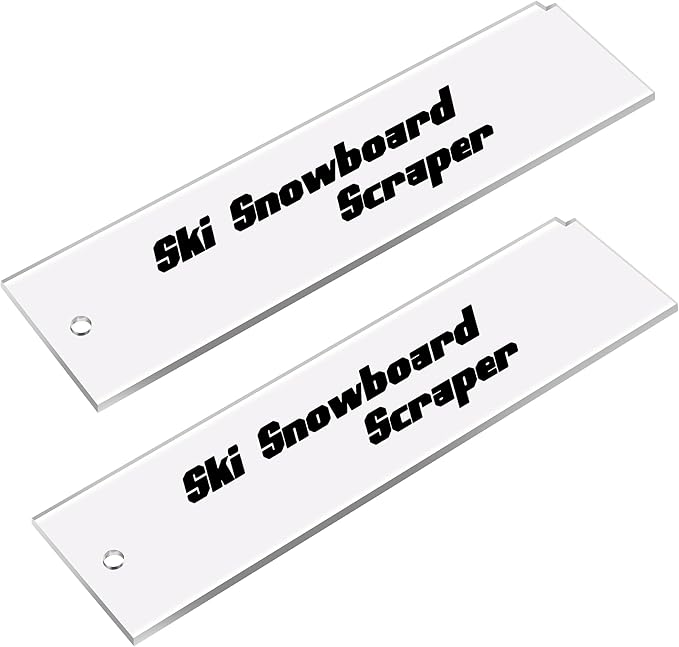 Snowboard Wax Plastic Scraper- Ski Wax Scraper- Ski Snowboard Plastic Scraper for Removing The
