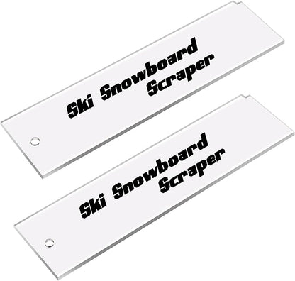 Snowboard Wax Plastic Scraper- Ski Wax Scraper- Ski Snowboard Plastic Scraper for Removing The