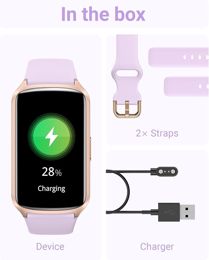 Health Fitness Tracker with 24/7 Heart Rate, Blood Oxygen, Blood Pressure, Sleep Tracker, 5ATM