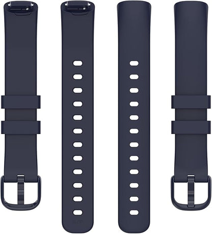 2 Pack Compatible with Fitbit Inspire 3 Bands, 15.4mm Width Soft Silicone Adjustable Sport
