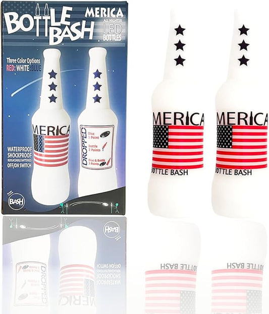 Original Bottle Bash (Beersbee, Polish Horseshoes, Frisbeer) Bottle Set, Unbreakable - Choose