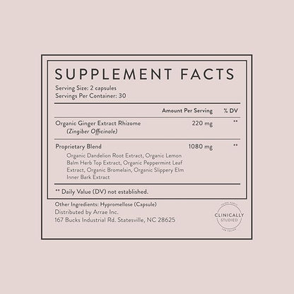 Arrae Fast-Acting Bloating Relief Digestive Enzymes, All Natural Bloat, Gas & Indigestion Relief