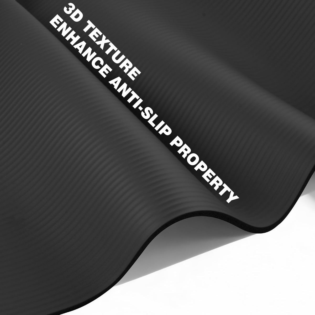 KEEP Extra Thick NBR Yoga Mat for Women & Men, 10mm Thick, 72”x24” Large Exercise Mat with Non-Slip
