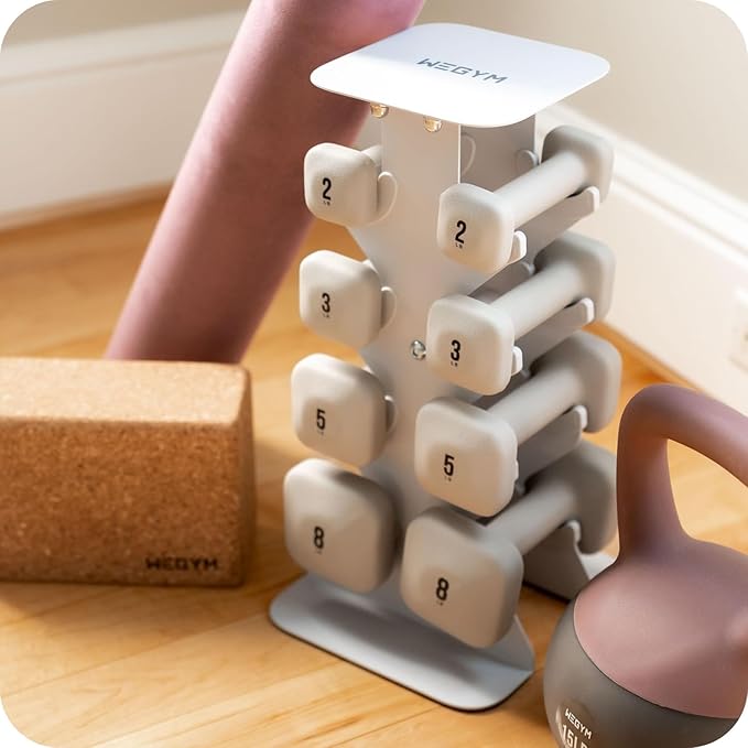 SafeGrip Dumbbells, Anti-Slip, Anti-Roll, Thick Handles, Free Weights, Square Dumbbells for Secure