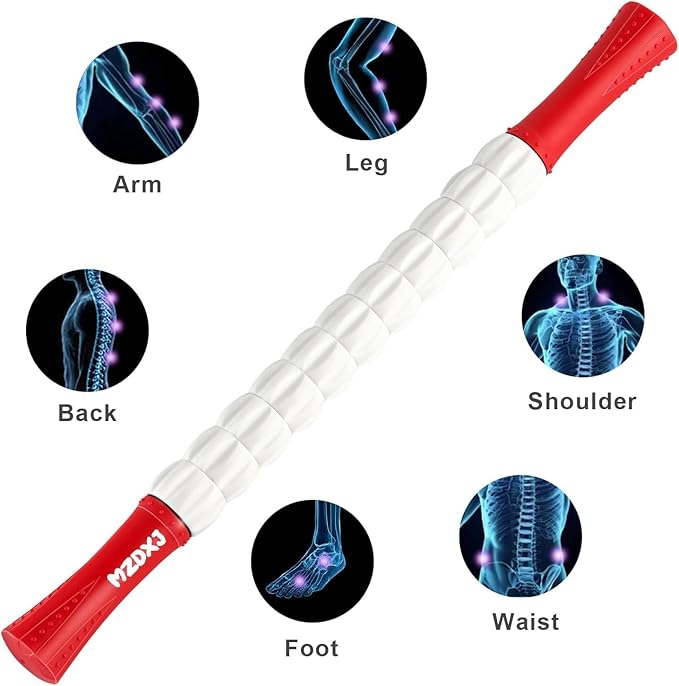 Muscle Roller Stick for Athletes - Deep Tissue Fascia Blaster & Roller Massager for Myofascial Pain
