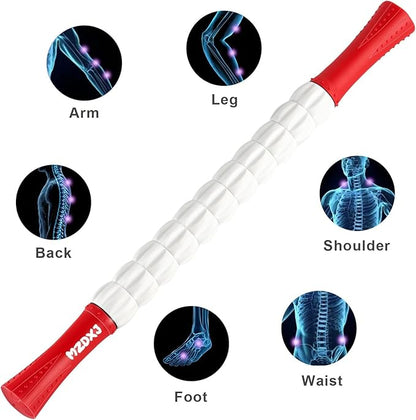 Muscle Roller Stick for Athletes - Deep Tissue Fascia Blaster & Roller Massager for Myofascial Pain