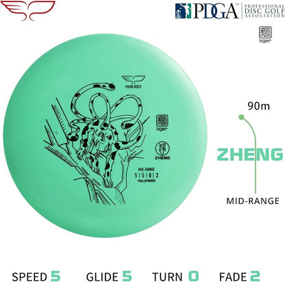 Yikun Stable Midrange Disc Golf Disc - 165-176g Glow-in-The-Dark & Standard Options | Reliable