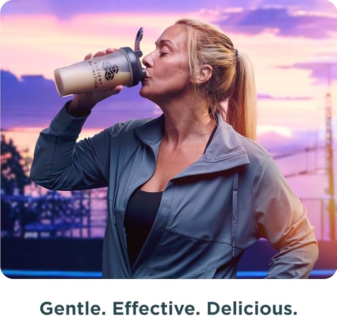 Ancient Nutrition Grass Fed Whey Protein + Fat Loss Blend, Vanilla Cinnamon, 23g Protein, Promotes