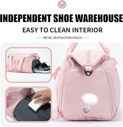 Weekender Duffel Bag with Shoe Compartment And Wet Pocket-Luggage Everyday Overnight Bag for Men