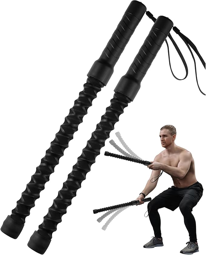 2pcs Ropeless Battle Ropes for Home Gym, Lightweight Battle Rope for Fitness Beginners, Durable