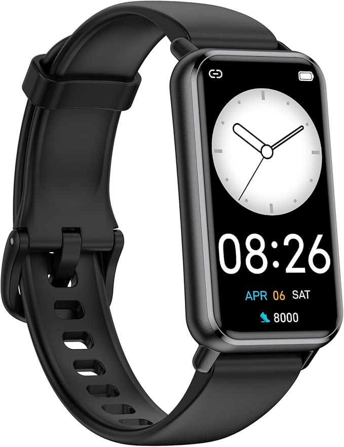 Long Battery Pedometer Watch 14 Days Battery Life, Slim Design No App/Phone Required Fitness