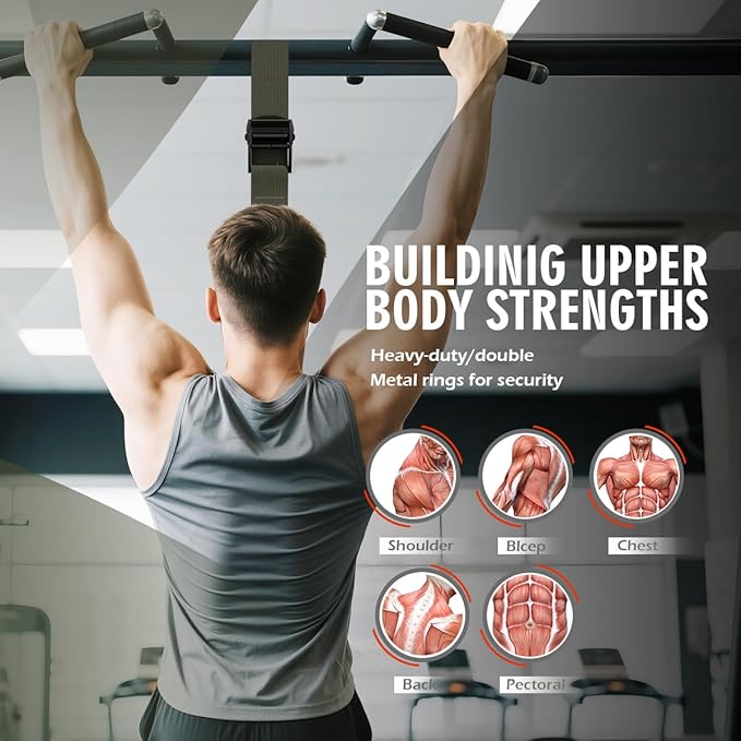 LEEKEY Resistance Bands, Exercise Bands with Handles,Pull Up Assist Bands - Bands for Working