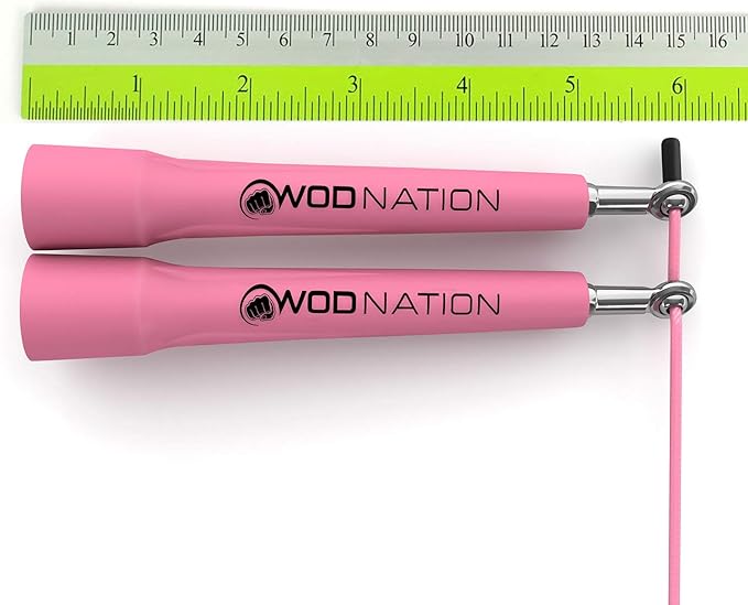 WOD Nation Adjustable Speed Jump Rope For Men, Women & Children - Blazing Fast Fitness Skipping