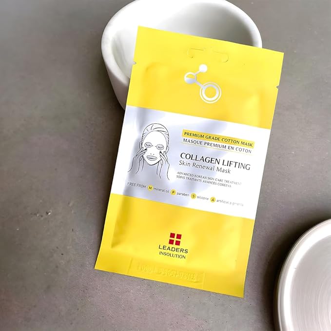 Leaders Insolution Collagen Lifting Skin Renewal Mask | Marine Collagen for Firmness and Elasticity
