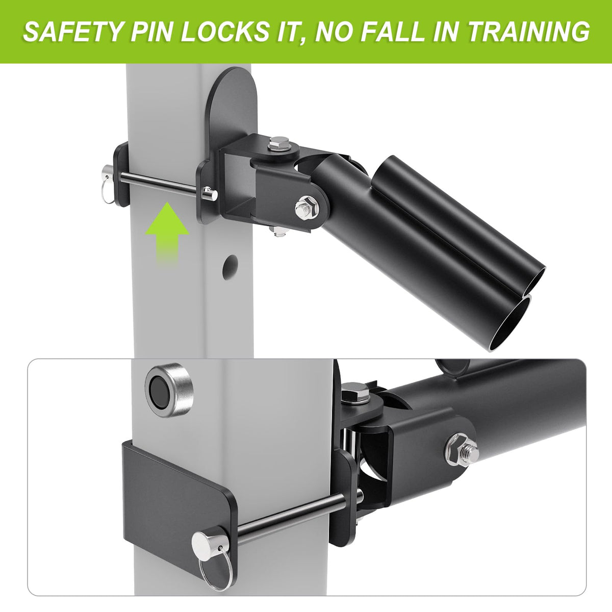 SELEWARE Landmine Attachment for 3"x3" Power Rack with 5/8" or 1" Hole