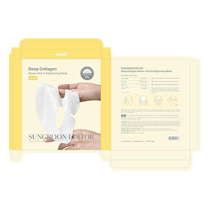 SUNGBOON EDITOR Deep Collagen Niacin-Vita C Overnight Mask 37gx4ea | Real Collagen 2,160,000PPB