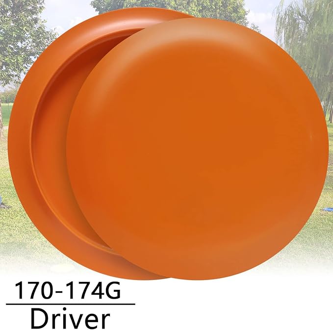 Disc Golf Set - Driver, Mid-Range and Putter Discs for Outdoor and Backyard, Comfortable Plastic, 6