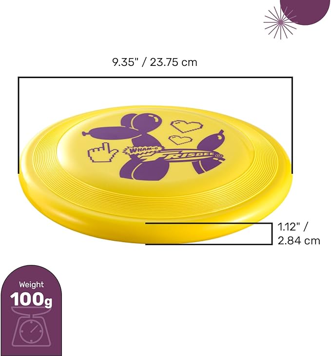 Wham-O Frisbee Fastback Flying Disc, 9.35 Inch Dog-Friendly Lightweight Sports Disc Toy for Outdoor