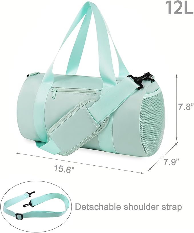 Small Gym Bag Duffel Bag for Women Men Fitness Sports Bag Workout Adjustable Detachable Shoulder