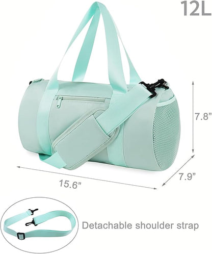 Small Gym Bag Duffel Bag for Women Men Fitness Sports Bag Workout Adjustable Detachable Shoulder