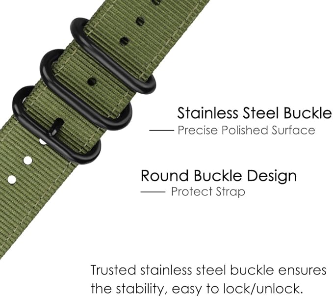 FINTIE Bands Compatible with Fitbit Versa 2/1 / Lite Edition, Soft Nylon Replacement Strap