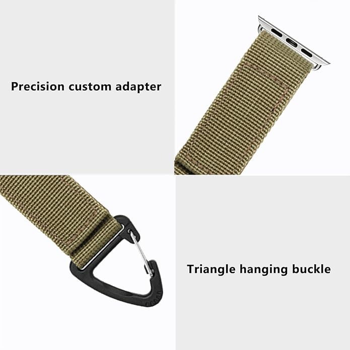Tactical Duty Belt Keychain Compatible with Apple Watch 38mm 40mm 41mm 42mm 44mm 45mm 46mm 49mm