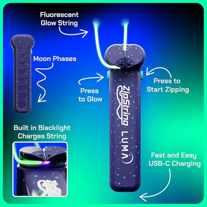 Luma - The Patented Glow-in-The-Dark Toy That Flies a Loop of String, Creates Endless Shapes and