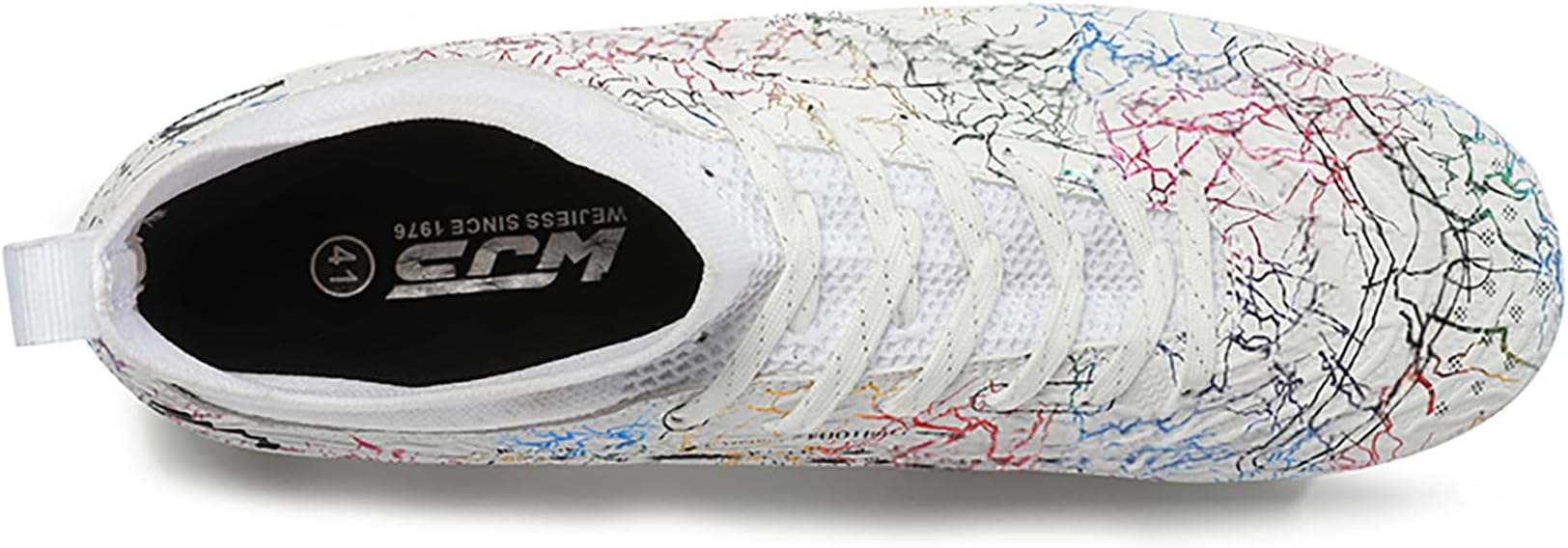 Men's Soccer Shoes High-Top Soccer Cleats Outdoor Breathable Athletic Professional Spikes Youth