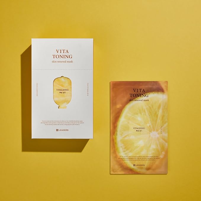 LEADERS Vita Toning Skin Renewal Mask ??Nourishing & Revitalizing Sheet Mask for Healthy Skin |