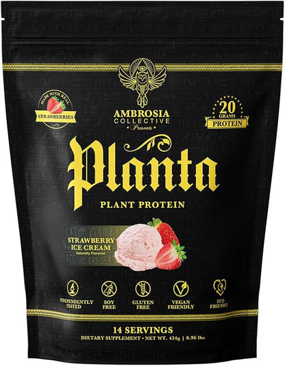 Ambrosia Planta - Premium Plant-Based Protein | Vegan & Keto Friendly | Gourmet Flavors with No
