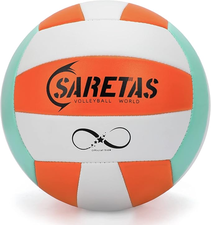 Beach/Water/Sand Volleyballs, Outdoor/Indoor Official Size, Soft Touch Volleyball for Beginners